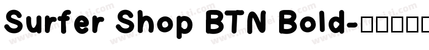 Surfer Shop BTN Bold字体转换